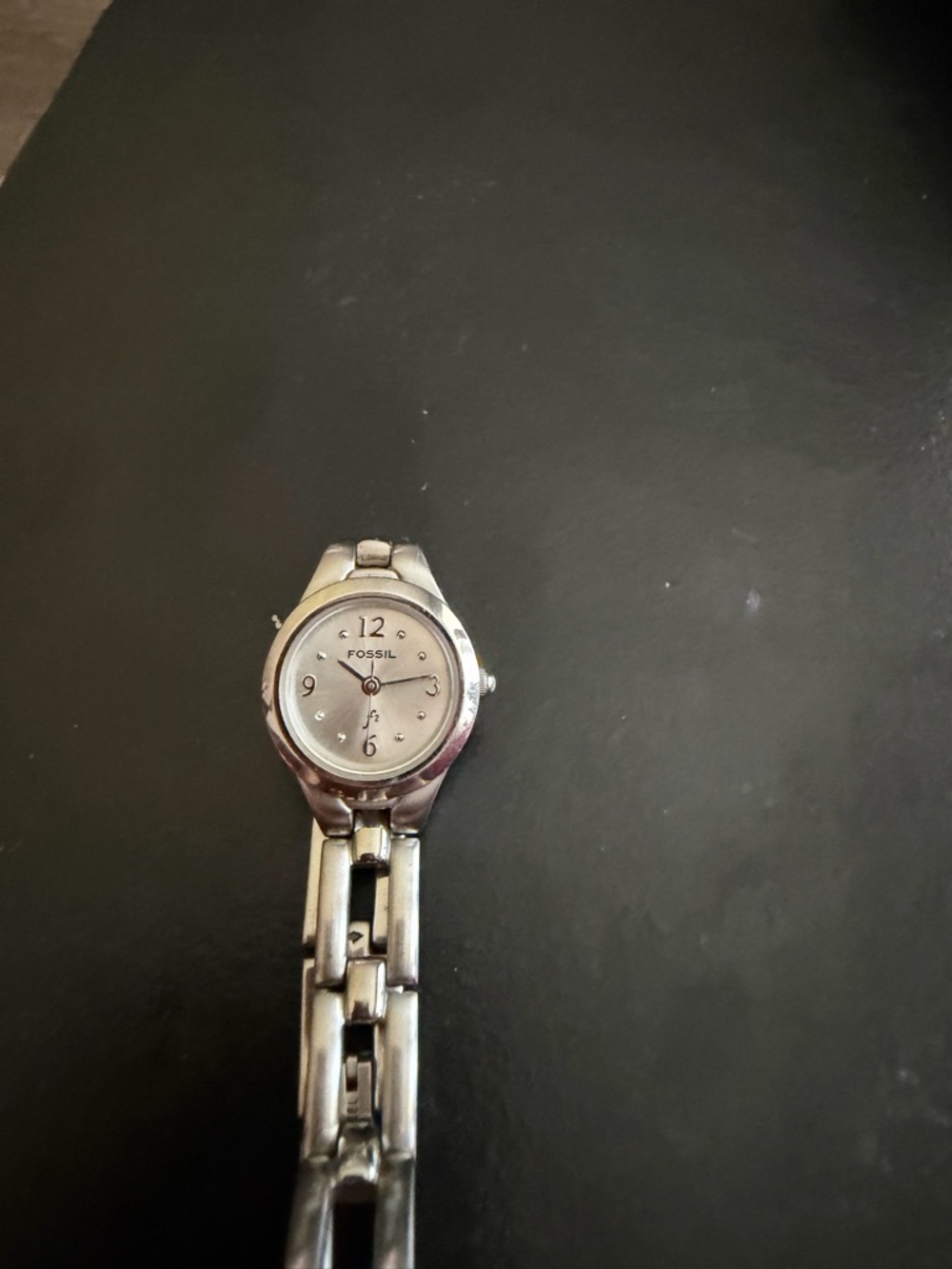 Fossil Silver-Tone Linked Bracelet Watch